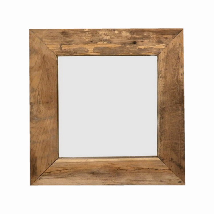 RECLAIMED TEAK MIRROR SQUARE