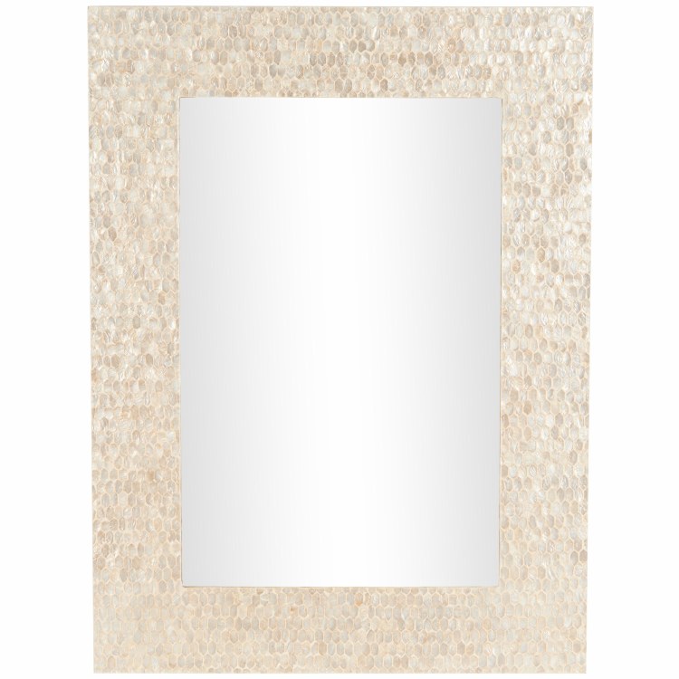 WOOD & MOTHER OF PEARL MIRROR