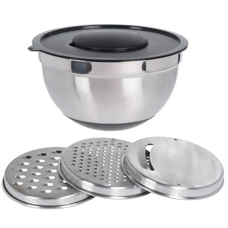 MIXING BOWL-STAINLESS STEEL-SET/5