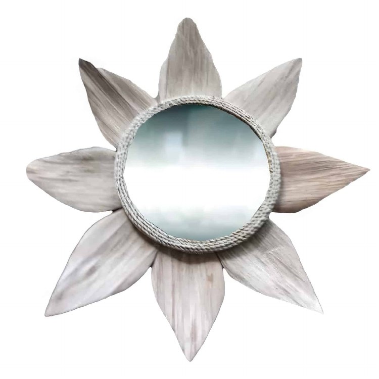 PALM LEAF FLOWER MIRROR