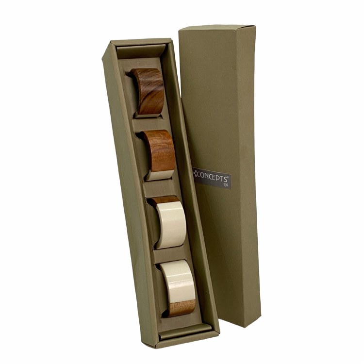 ACACIA/RESIN NAPKIN RING