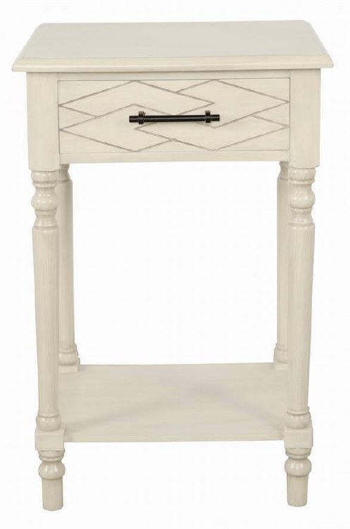 WHITE ACCENT TABLE