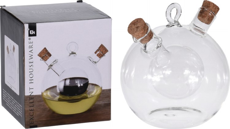 OIL & VINEGAR GLASS BOTTLE