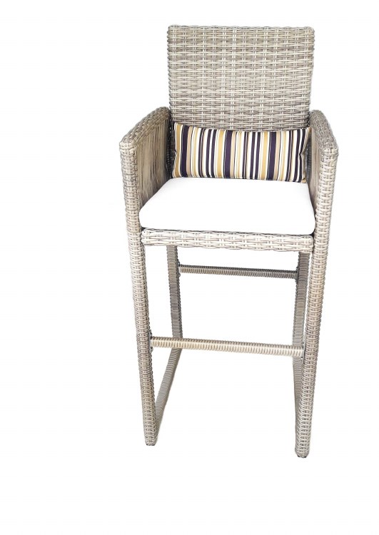 BARSTOOL GREY-OUTDOOR