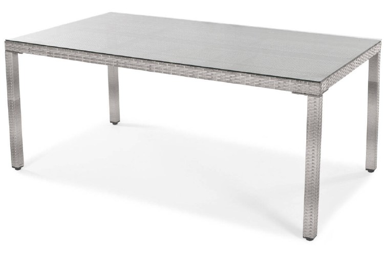 DINING TABLE 6 SEATER W/GLASS-OUTDOOR