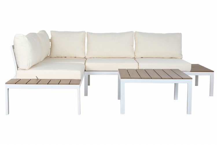 OUTDOOR TEAK DINING TABLE & 4 CHAIRS