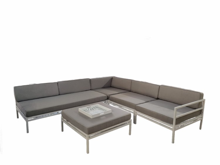 ALUMINUM WHITE OUTDOOR SOF SECTIONAL- PIECE