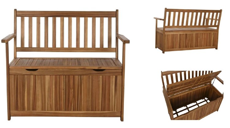 ACACIA BENCH W/STORAGE