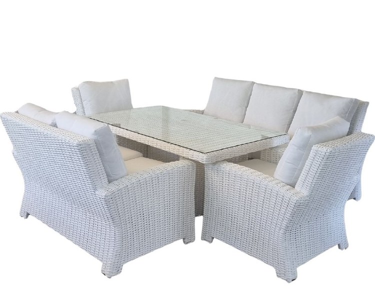 OUTDOOR 5-PIECE SOFA SET-WHITE