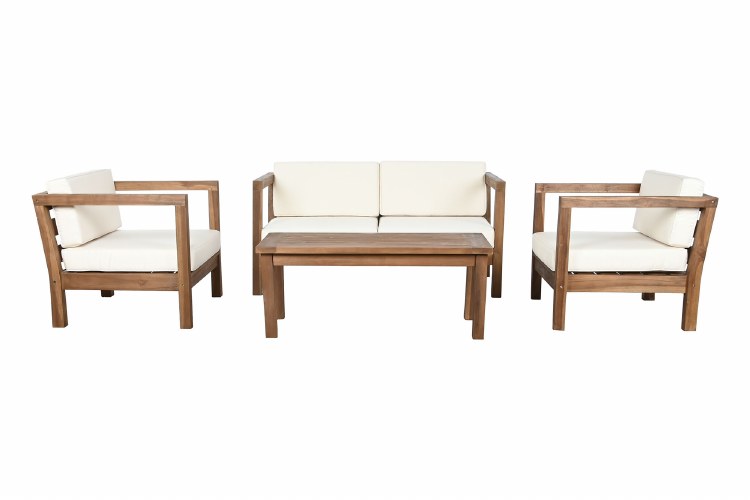 OUTDOOR TEAK SOFA SET-4 PIECE