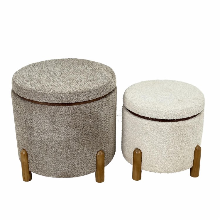 OTTOMAN STORAGE S/2