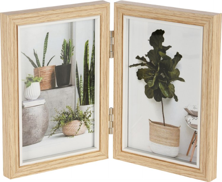 2 PC WOOD PICTURE FRAME