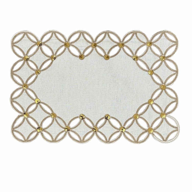 APPLIQUE PLACEMAT- CRM