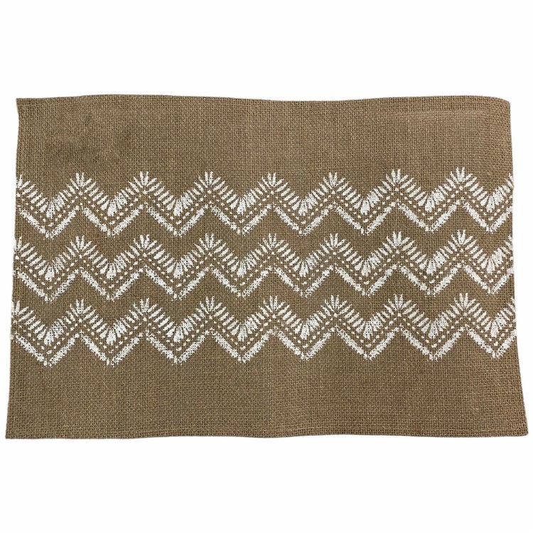 CHEVRON PLACEMAT- BRWN