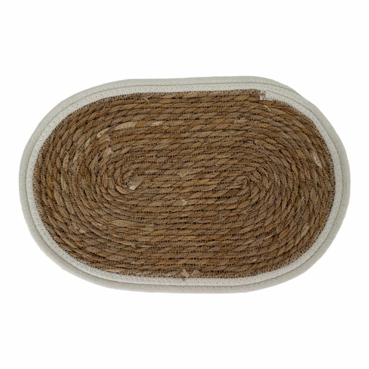 OVAL PLACEMAT-BROWN