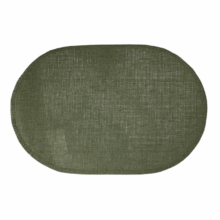 GREEN OVAL PLACEMAT