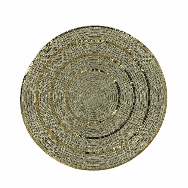 WOVEN PLACEMAT-GLD