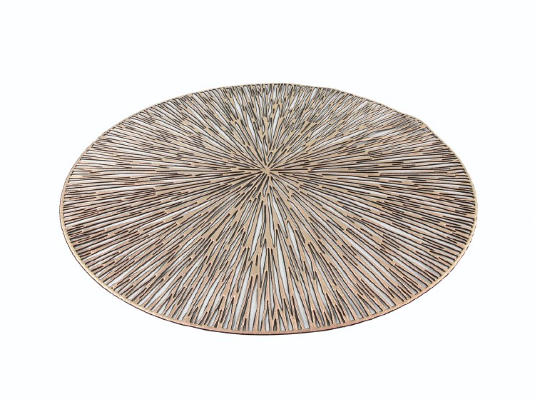 PLACEMAT RND ROSE GLD