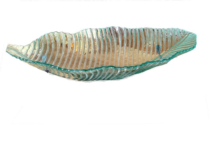 LEAF GLASS PLATE