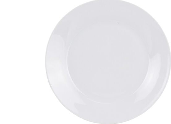 PORCELAIN SALAD PLATE-WHITE