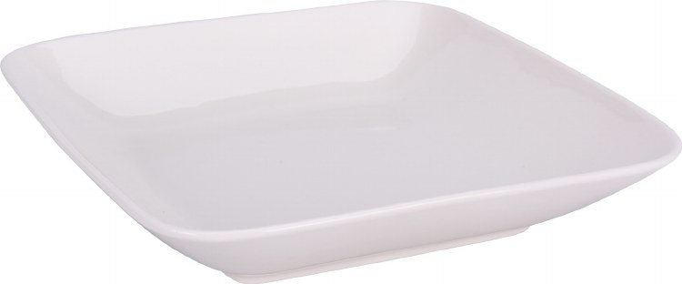 SOUP PLATE SQUARE-WHITE