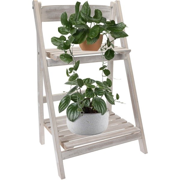 WOOD PLANT STAND