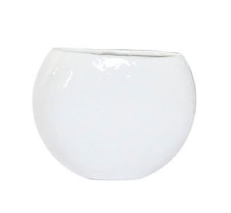 BOWL PLANTER WHITE-SMALL
