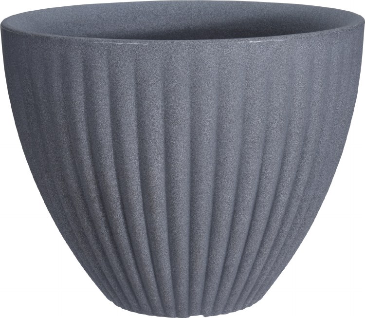 FLUTED PLANTER-GREY