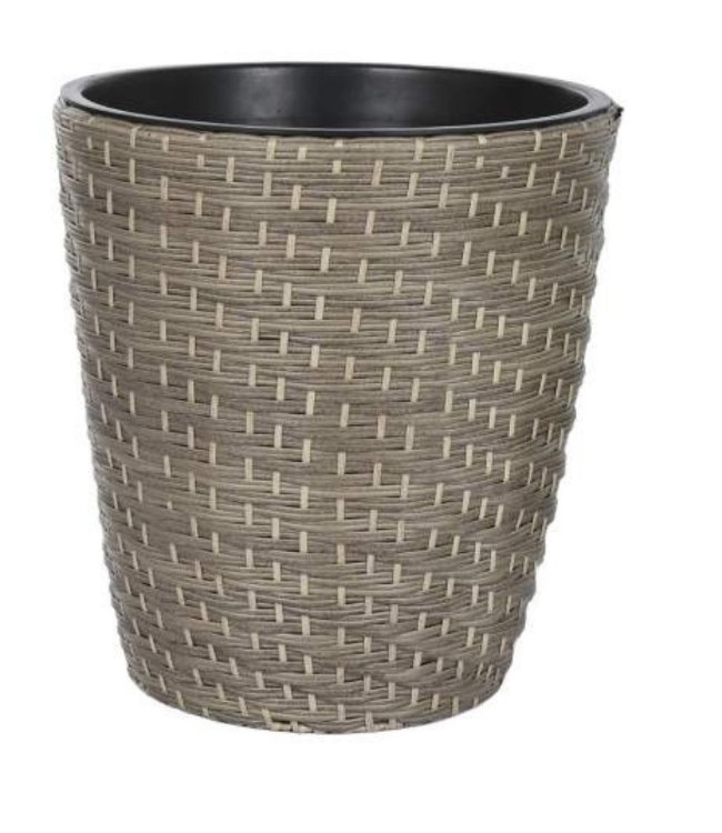 WOVEN RATTAN PLANTER- LARGE