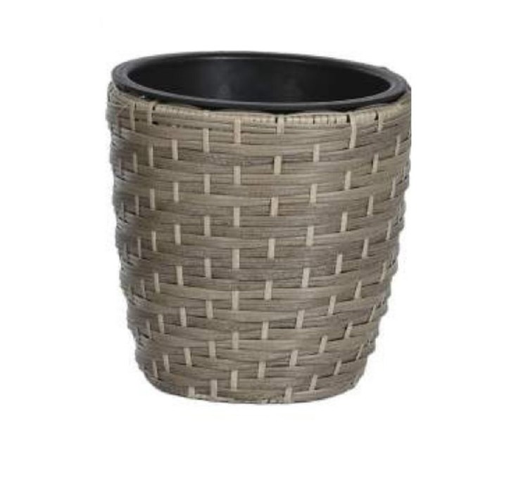WOVEN RATTAN PLANTER- SMALL