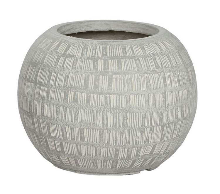 MAGNESIA ROUND GREY PLANTER-SMALL