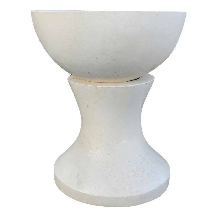 TERRAZZO PEDESTAL POT-ROUND