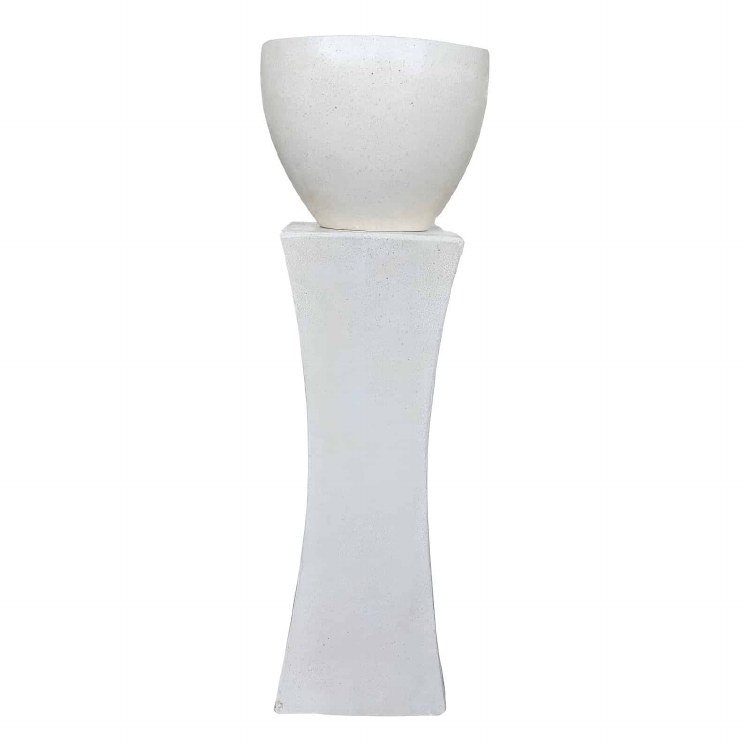 TERRAZZO PEDESTAL POT-TALL