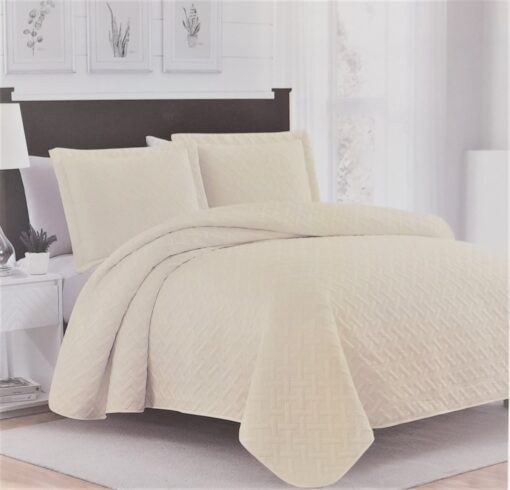 BELLA IVORY QUILT SET-KING