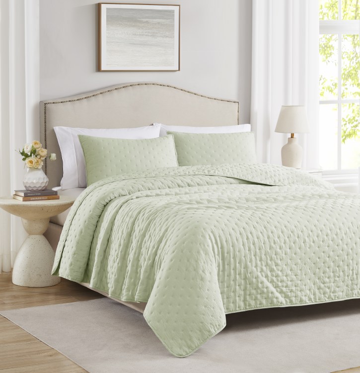 CAITLYN SAGE QUILT SET-KING