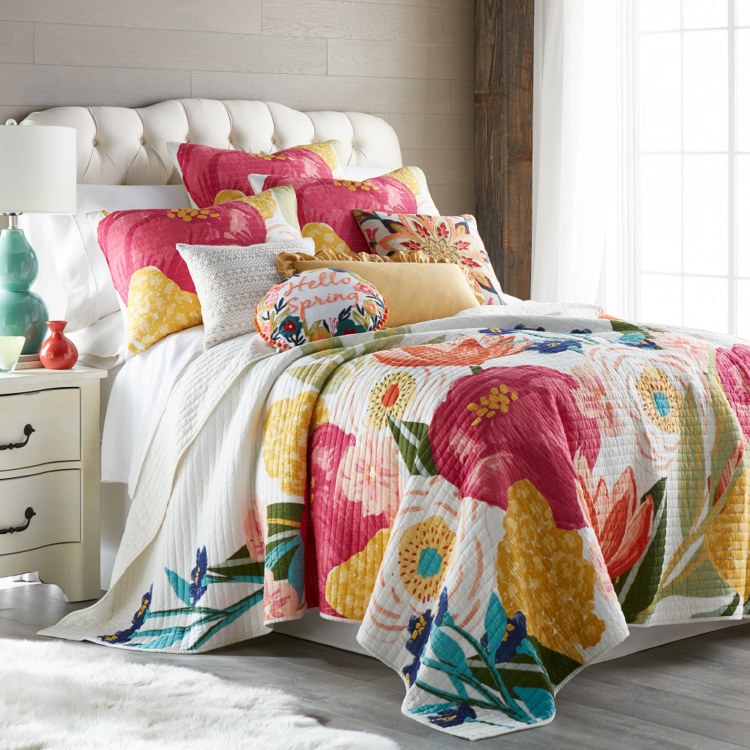 GRANDIFORA QUILT SET-FULL/QUEEN