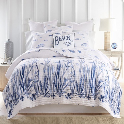 INDIGO TIDE QUILT SET-FULL/QUEEN