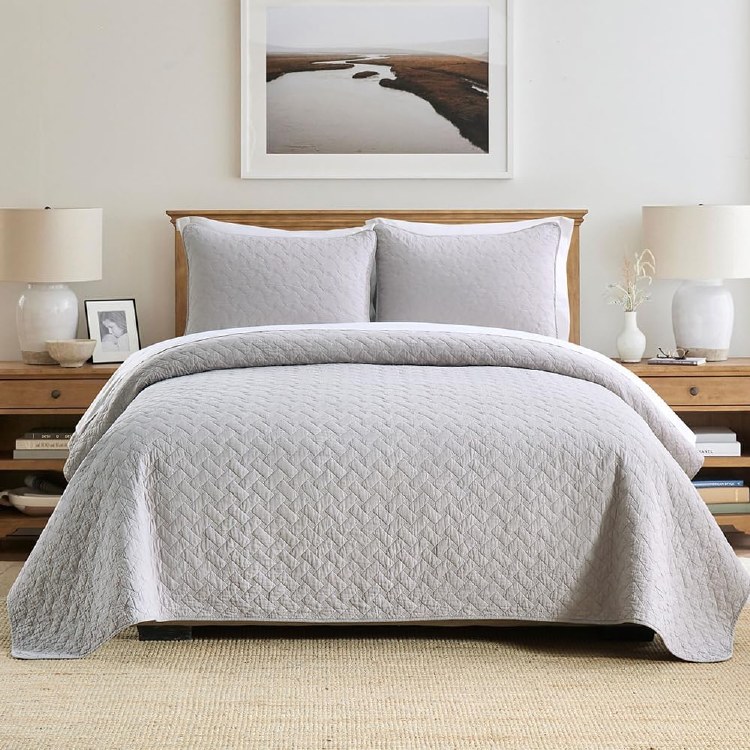 WISTOWN GRY QUILT SET- KING