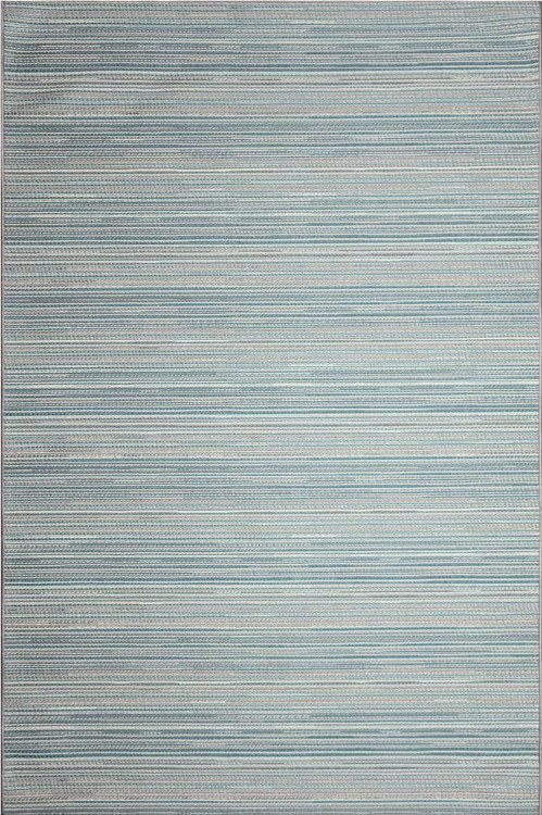 TWEED STRIPE AQUA  RUG- 20" X 30"