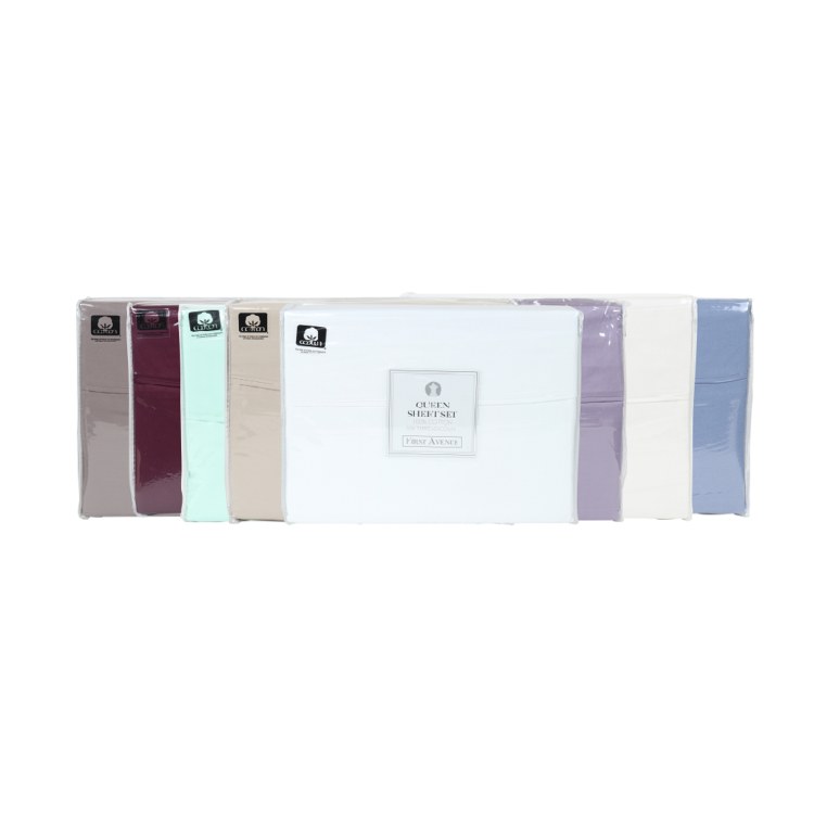 FIRST AVE COTTON SHEET SET 300TC-TWIN