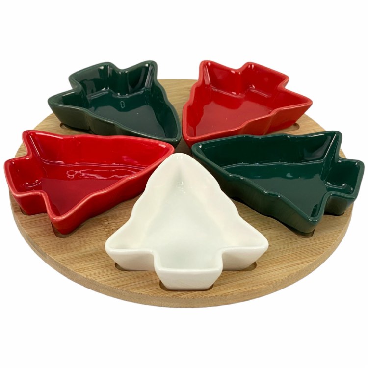 TREE SERVE SET S/6