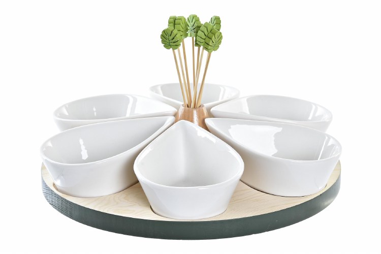 BAMBOO SERVING SET-15 PIECE