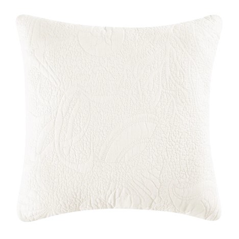 SHELL MATELASSE WHITE SHAM - KING