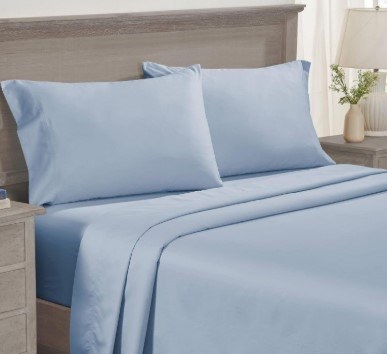 BLUE SHEET SET KING- 4 PC