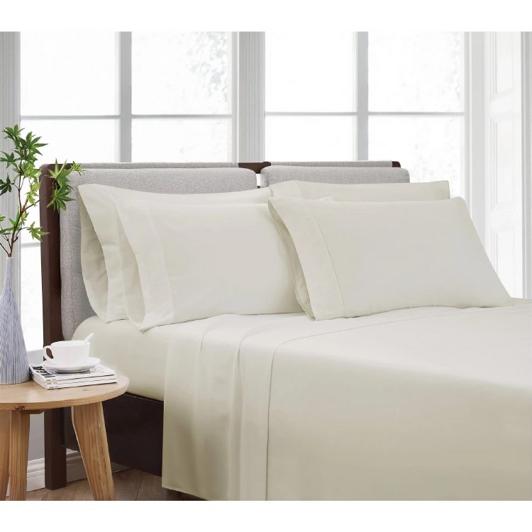 IVORY SHEET KING SET-6 PC