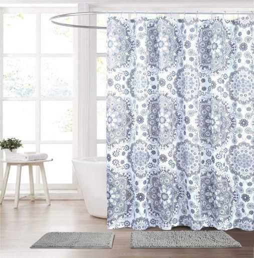 JULIA SHOWER CURTAIN-GREY