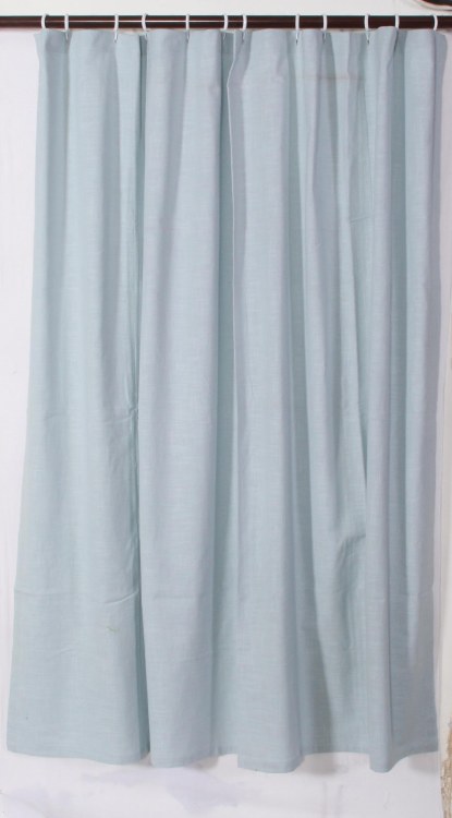 BLUE SHOWER CURTAIN