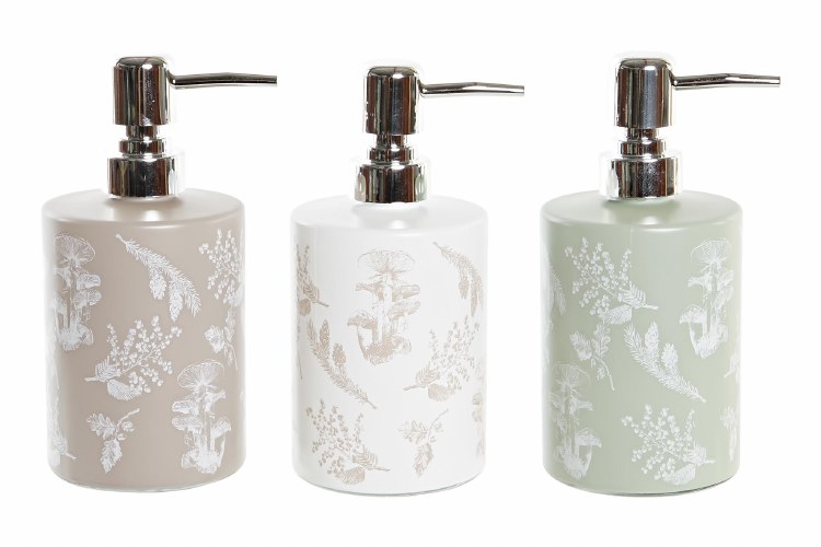 SOAP PUMP W/ LEAF DESIGN