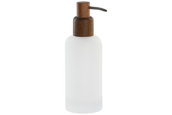 ACACIA & GLASS SOAP PUMP