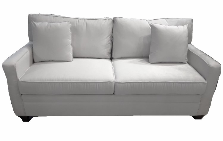 CANDACE CANVAS SOFA TRACK ARM-IVORY